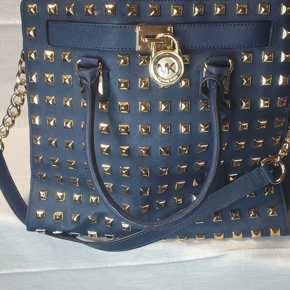 Partial set of studded michael kors hamilton bags - Picture 8 of 14